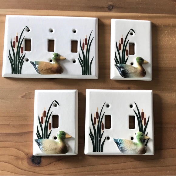 Ceramic Duck Switch Covers Plates 2D Cotta…